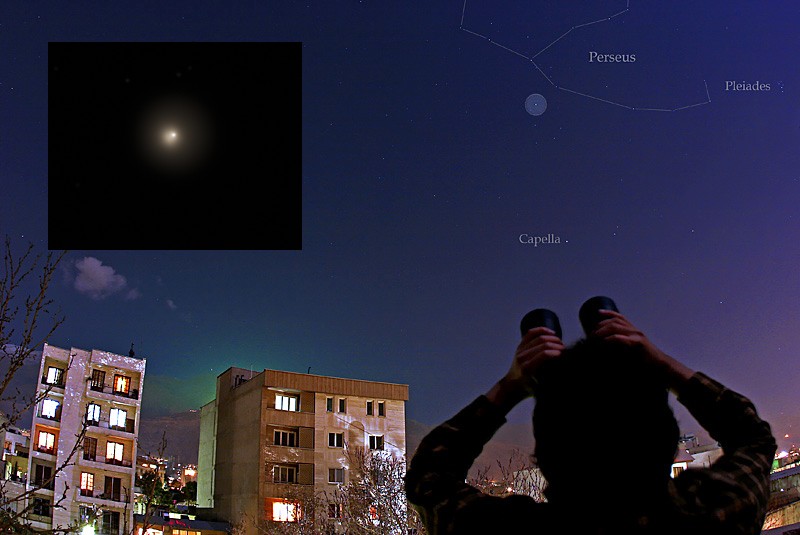 APOD: 2007 October 26 – Comet Holmes in Outburst