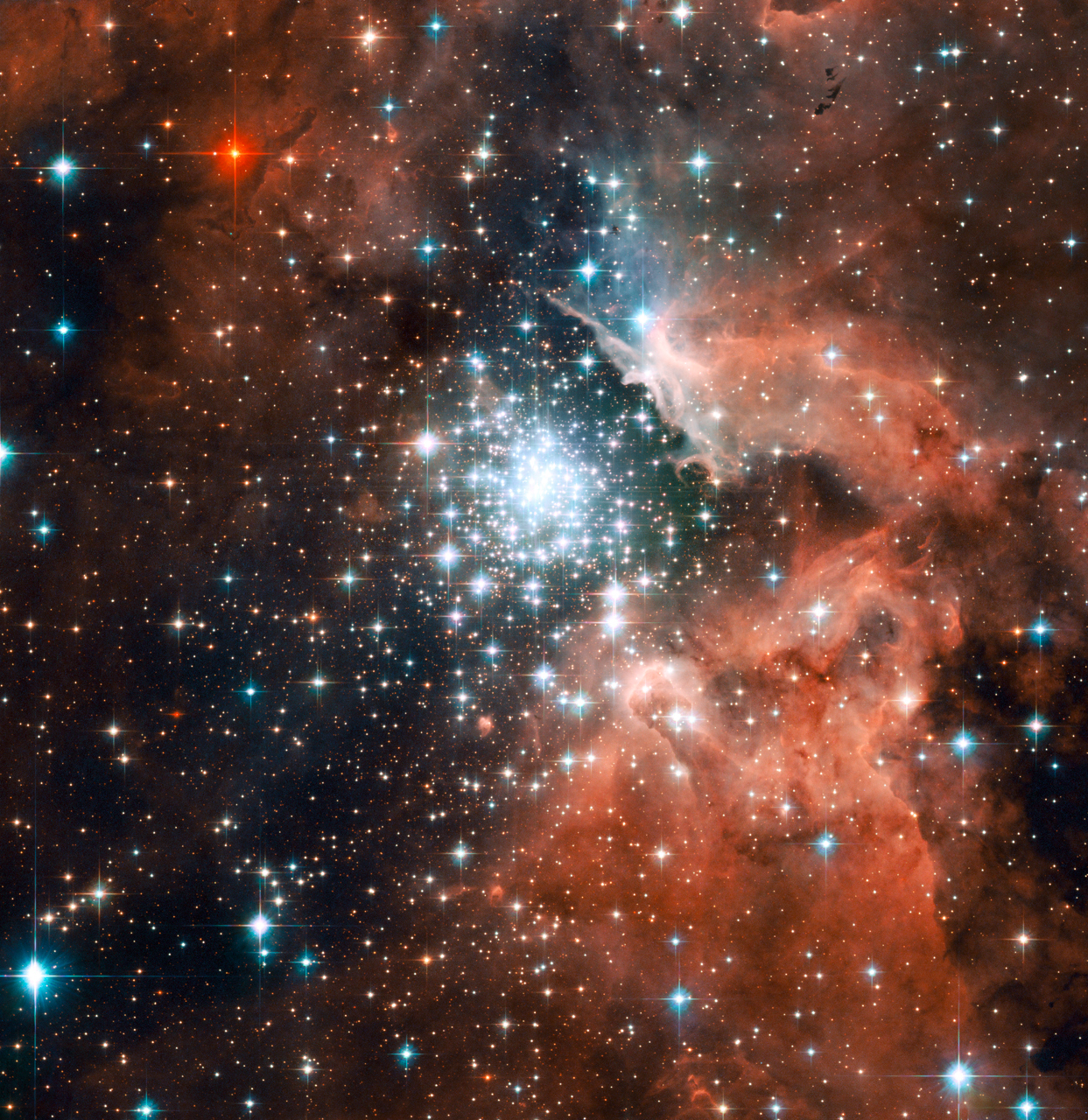 APOD: 2007 October 5 – Starburst Cluster in NGC 3603