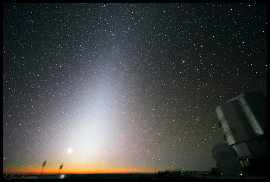 APOD: 2007 September 25 – Zodiacal Light and the False Dawn