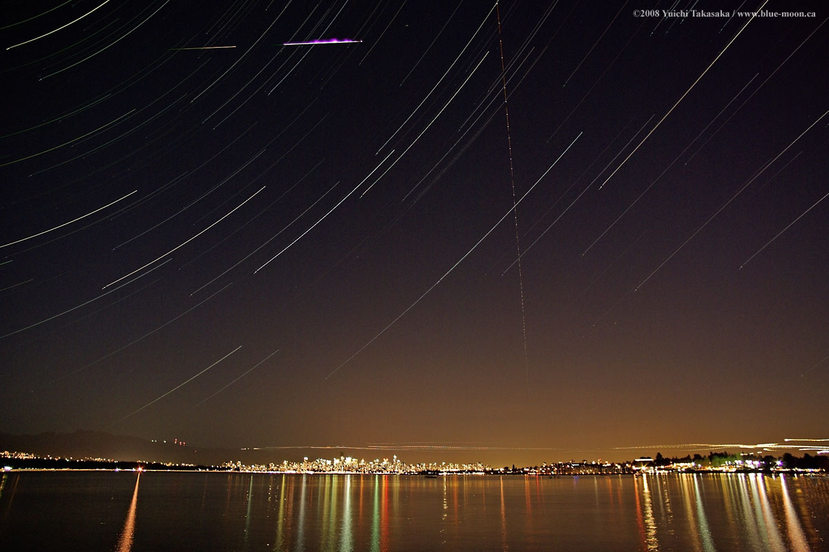APOD: 2008 August 16 – Perseid over Vancouver