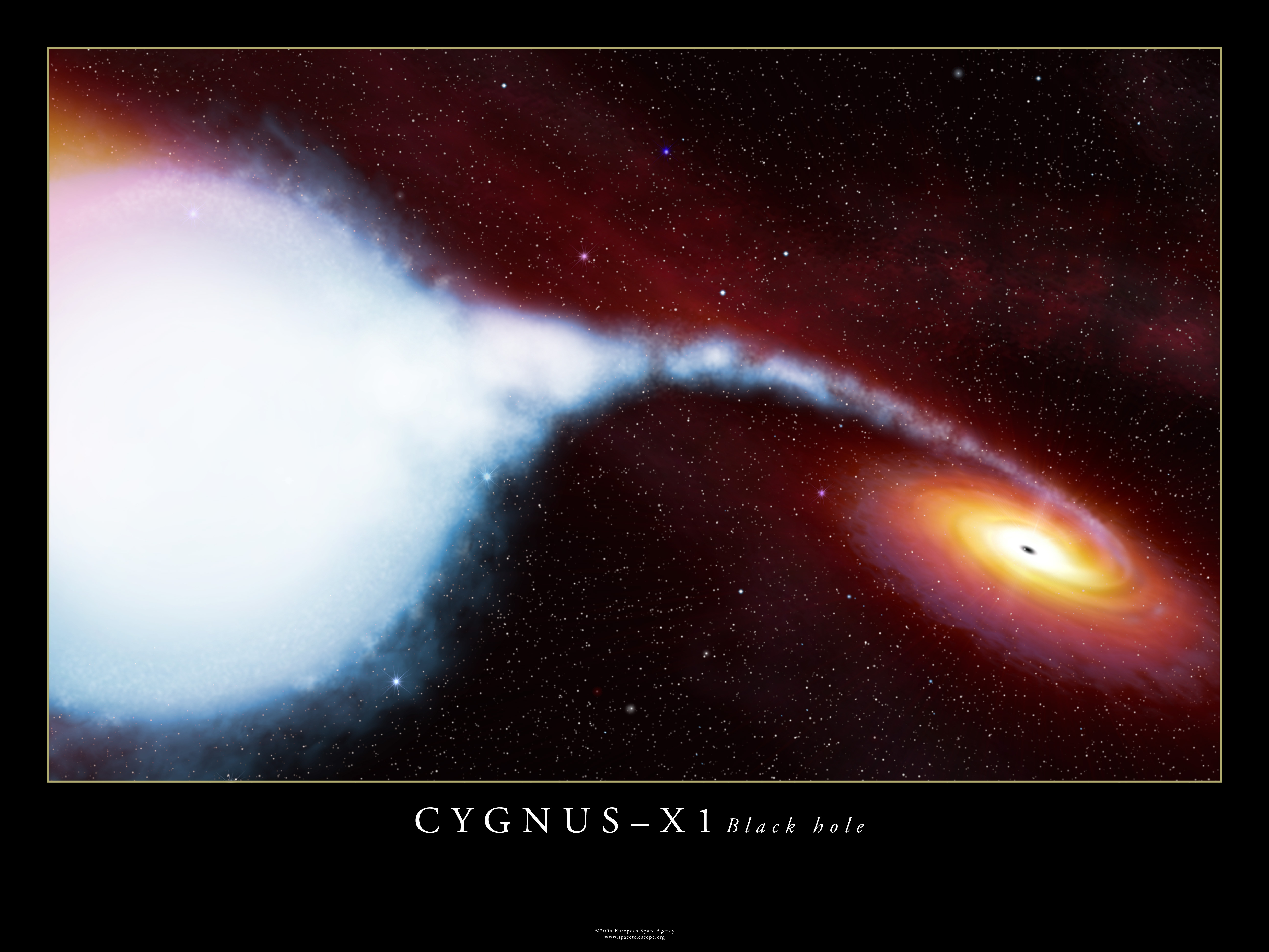 APOD: 2008 August 11 – Black Hole Candidate Cygnus X-1