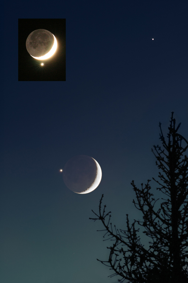 APOD: 2008 December 4 – Venus in the Moon