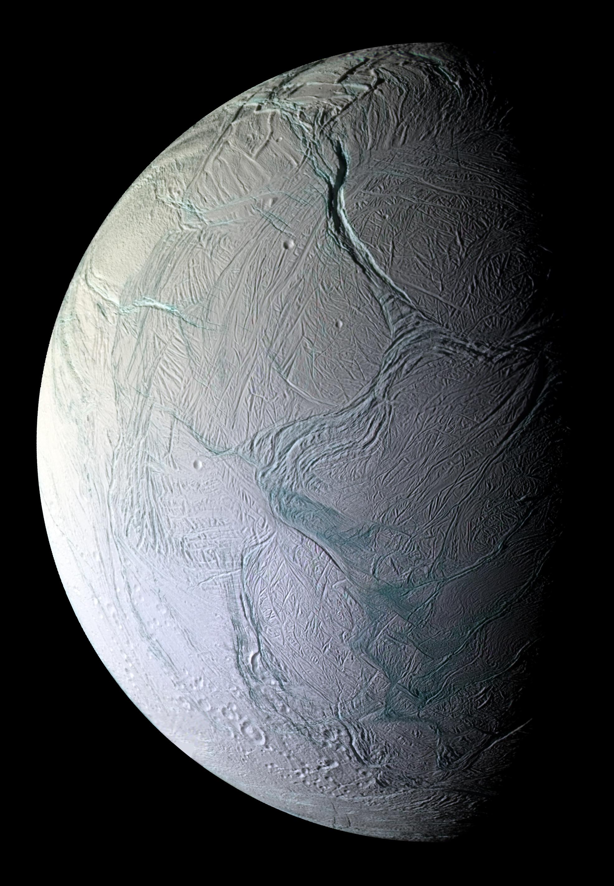 APOD: 2008 December 22 – Labtayt Sulci on Saturns Enceladus