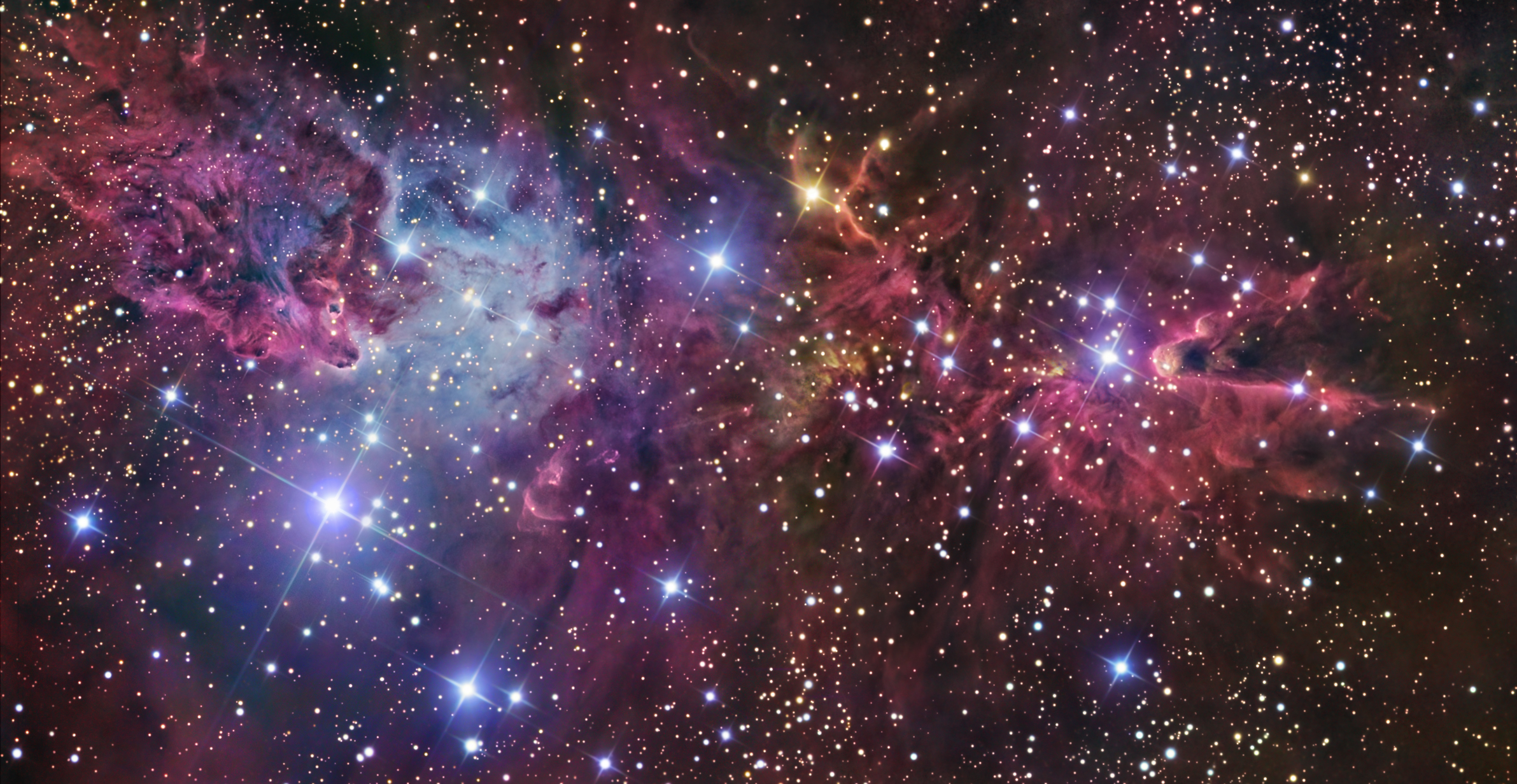 APOD: 2008 December 25 – Fox Fur, a Unicorn, and a Christmas Tree