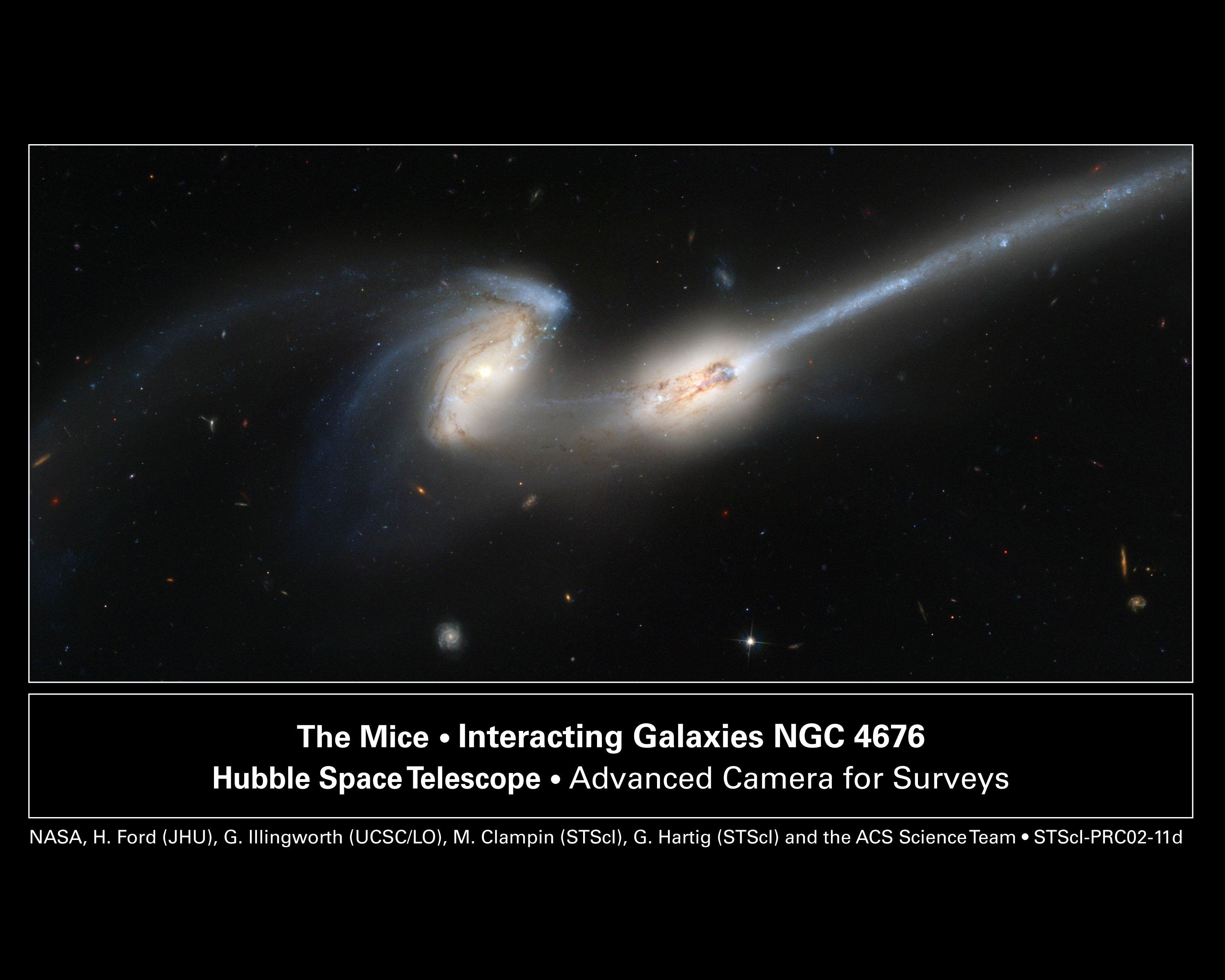 APOD: 2008 February 24 – NGC 4676: When Mice Collide