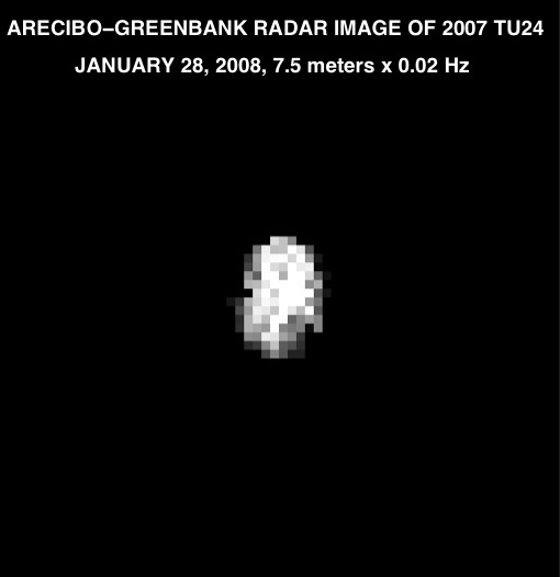 APOD: 2008 January 30 – Asteroid 2007 TU24 Passes the Earth