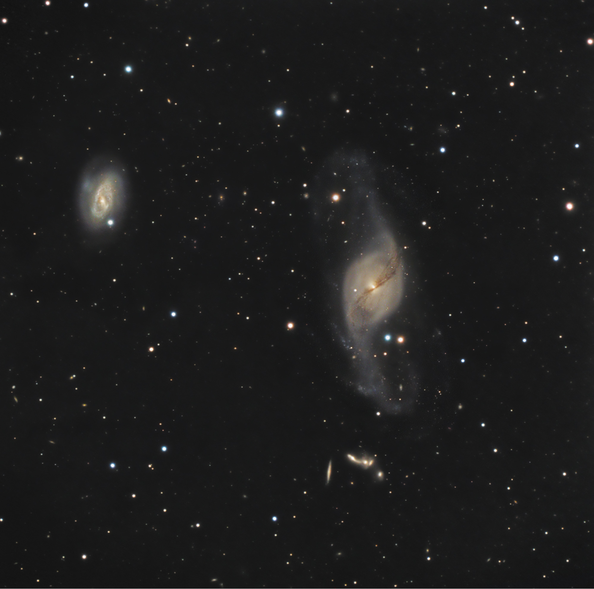 APOD: 2008 July 17 – Extra Galaxies