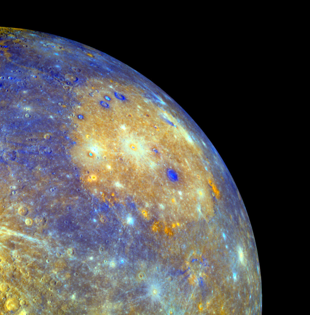 APOD: 2008 July 10 – Enhanced Color Caloris