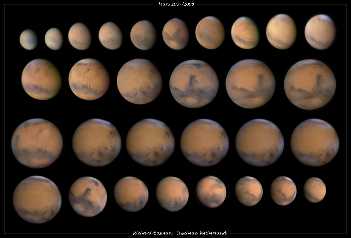 APOD: 2008 July 14 – Changes in Angular Mars