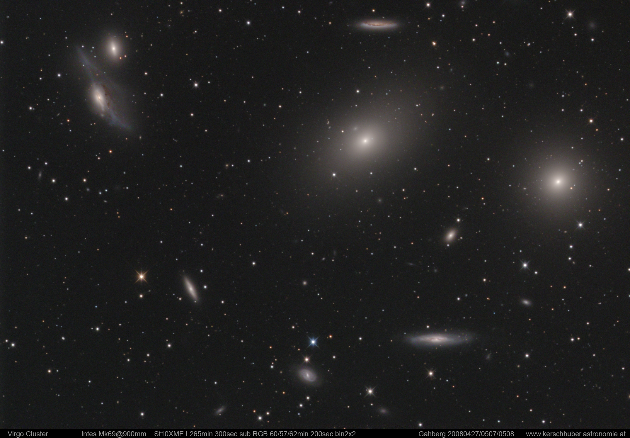 APOD: 2008 July 8 – In the Heart of the Virgo Cluster