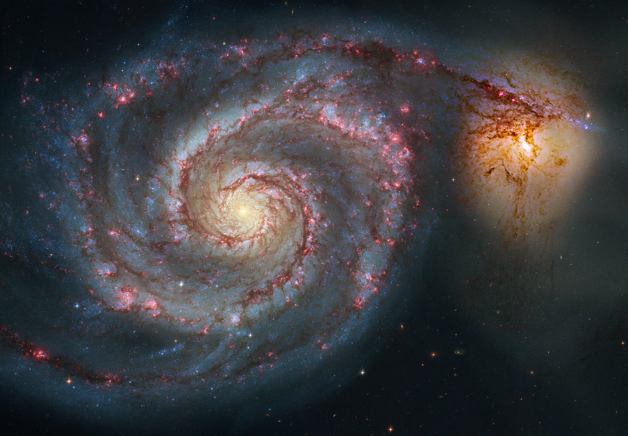 APOD: 2008 June 14 – M51 Hubble Remix