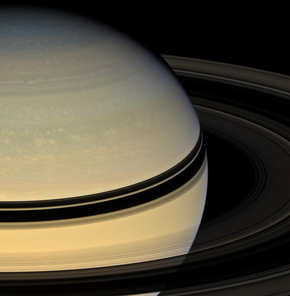 APOD: 2008 June 9 – Saturn’s Rings from the Other Side