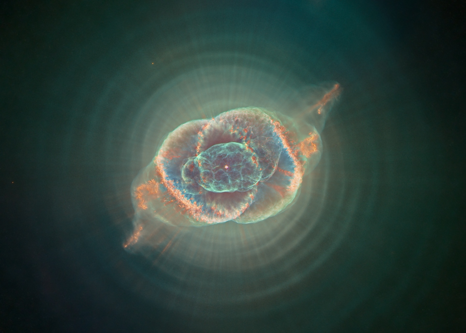APOD: 2008 March 22 – Cat’s Eye Hubble Remix
