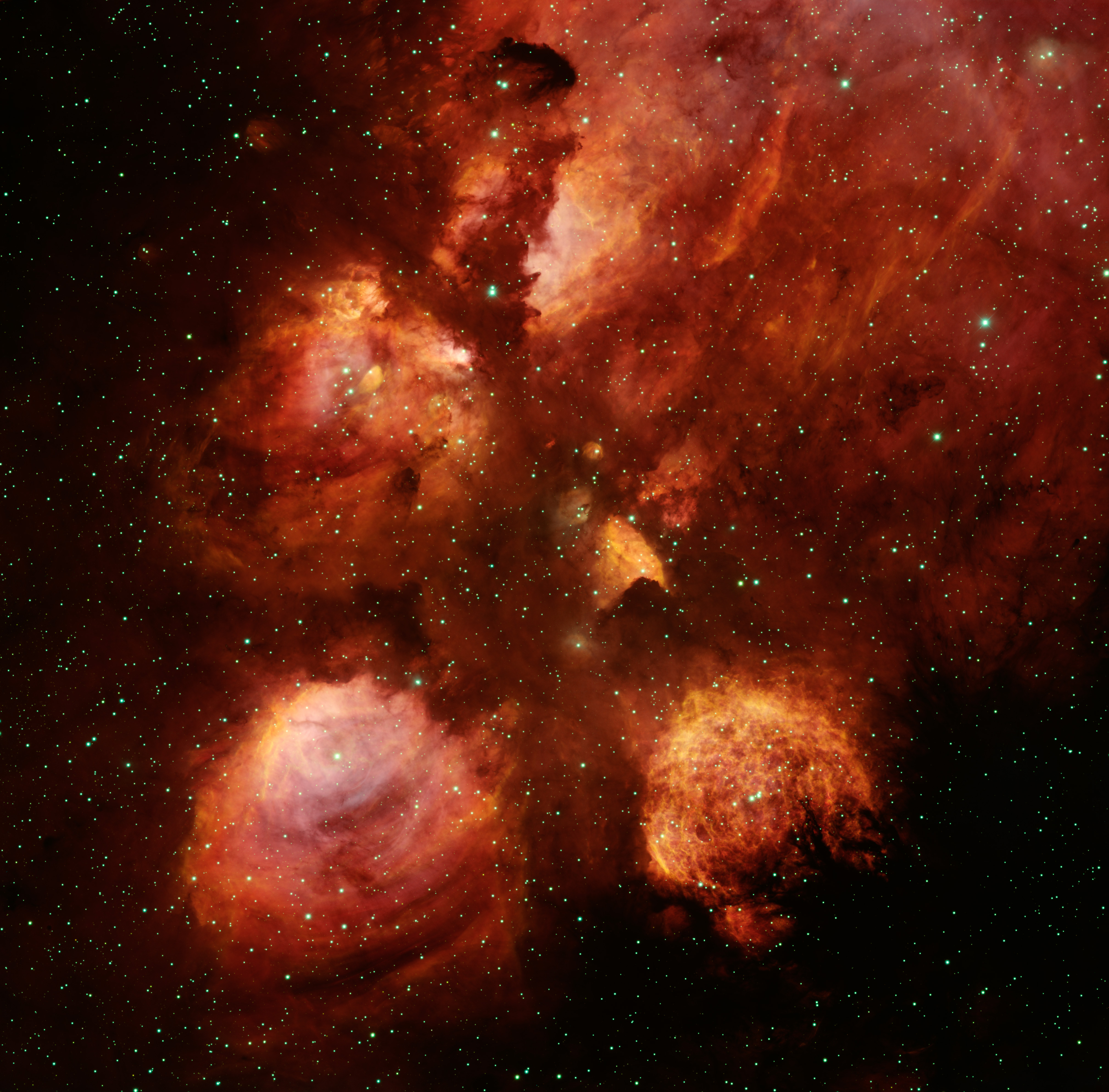 APOD: 2008 March 4 – NGC 6334: The Cats Paw Nebula