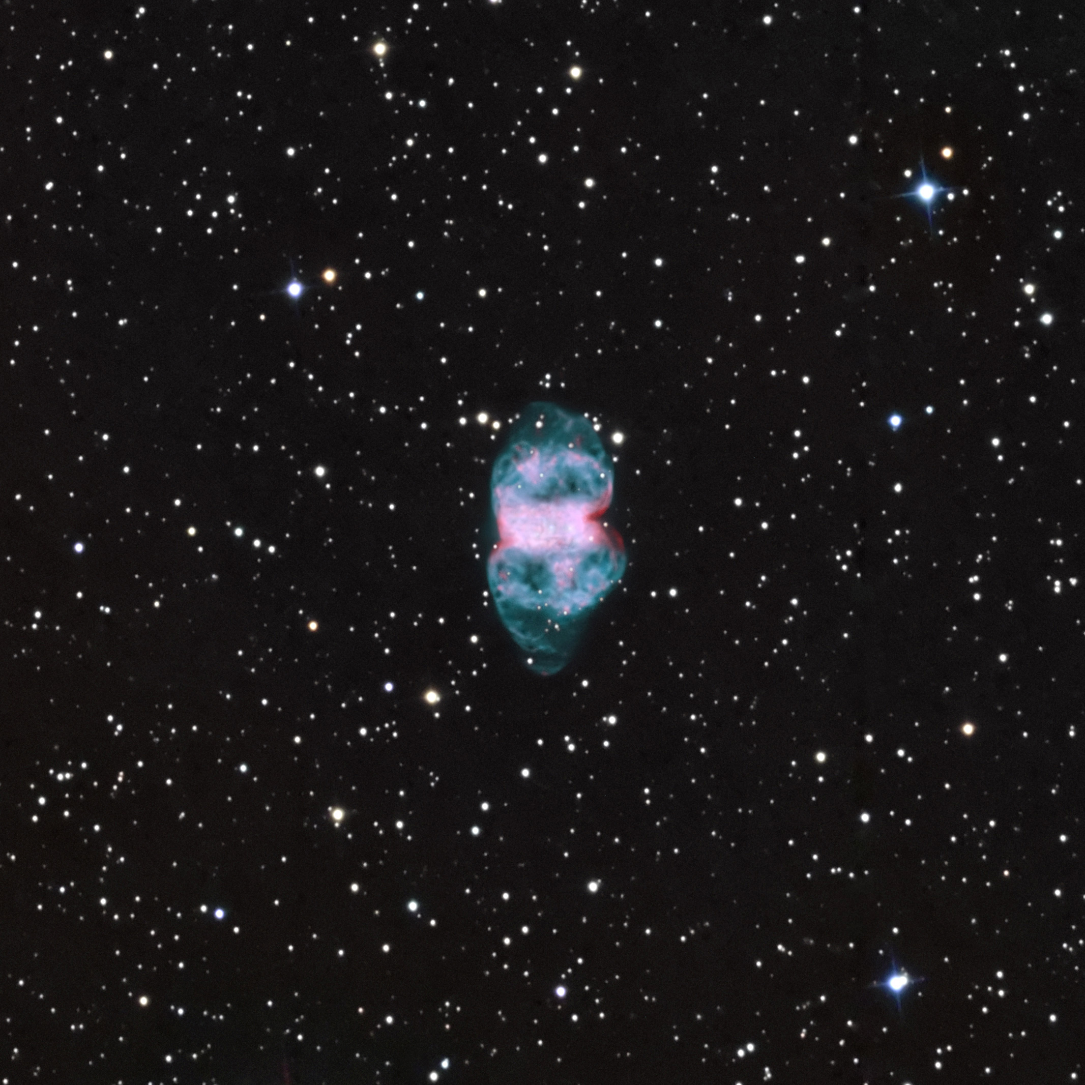 APOD: 2008 November 21 – M76 Above and Below