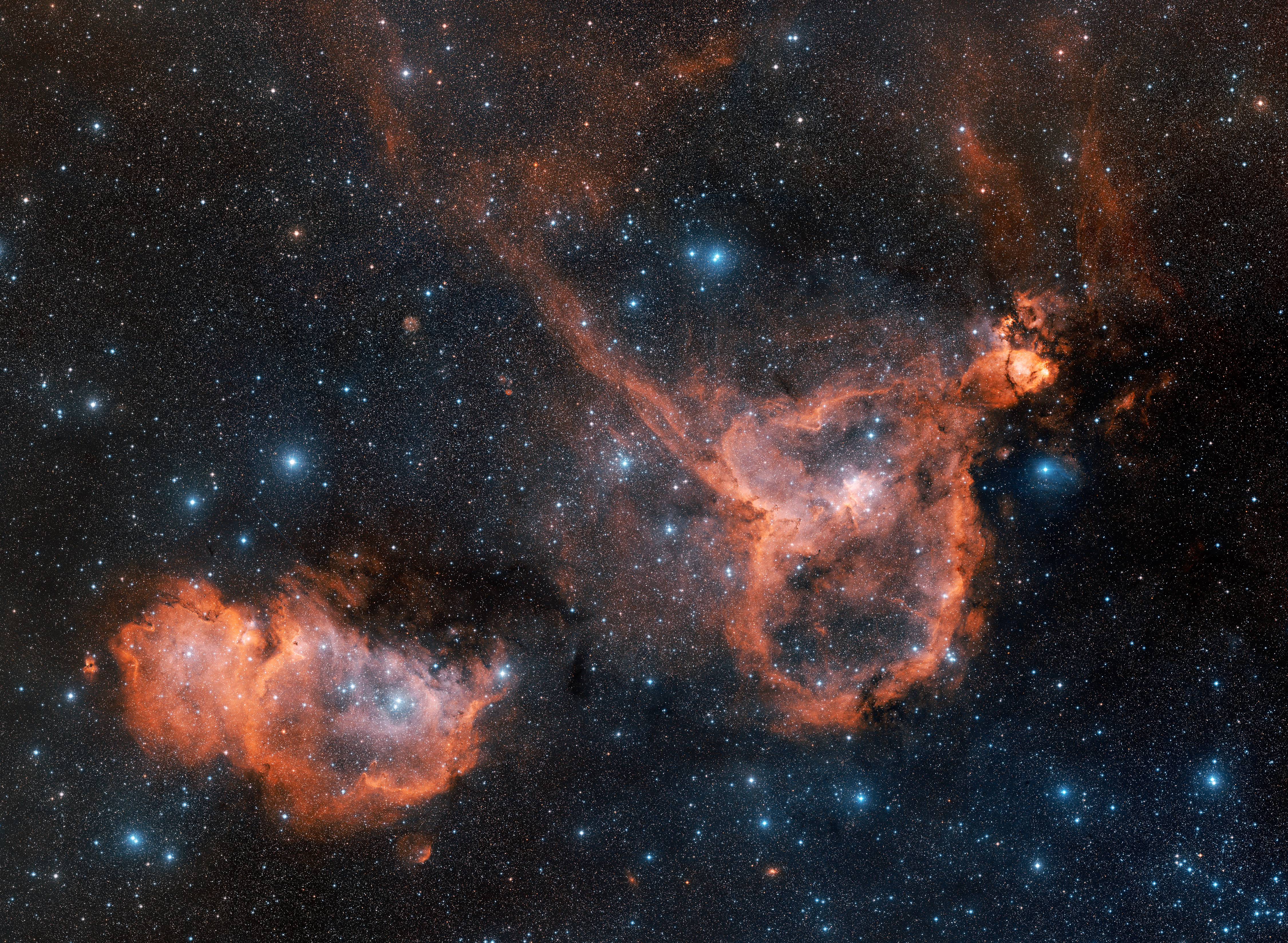 APOD: 2008 September 14 – The Heart and Soul Nebulas