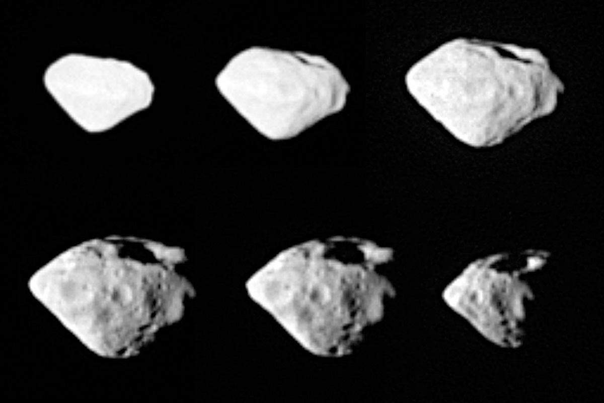 APOD: 2008 September 8 – Rosetta Spacecraft Passes Asteroid Steins