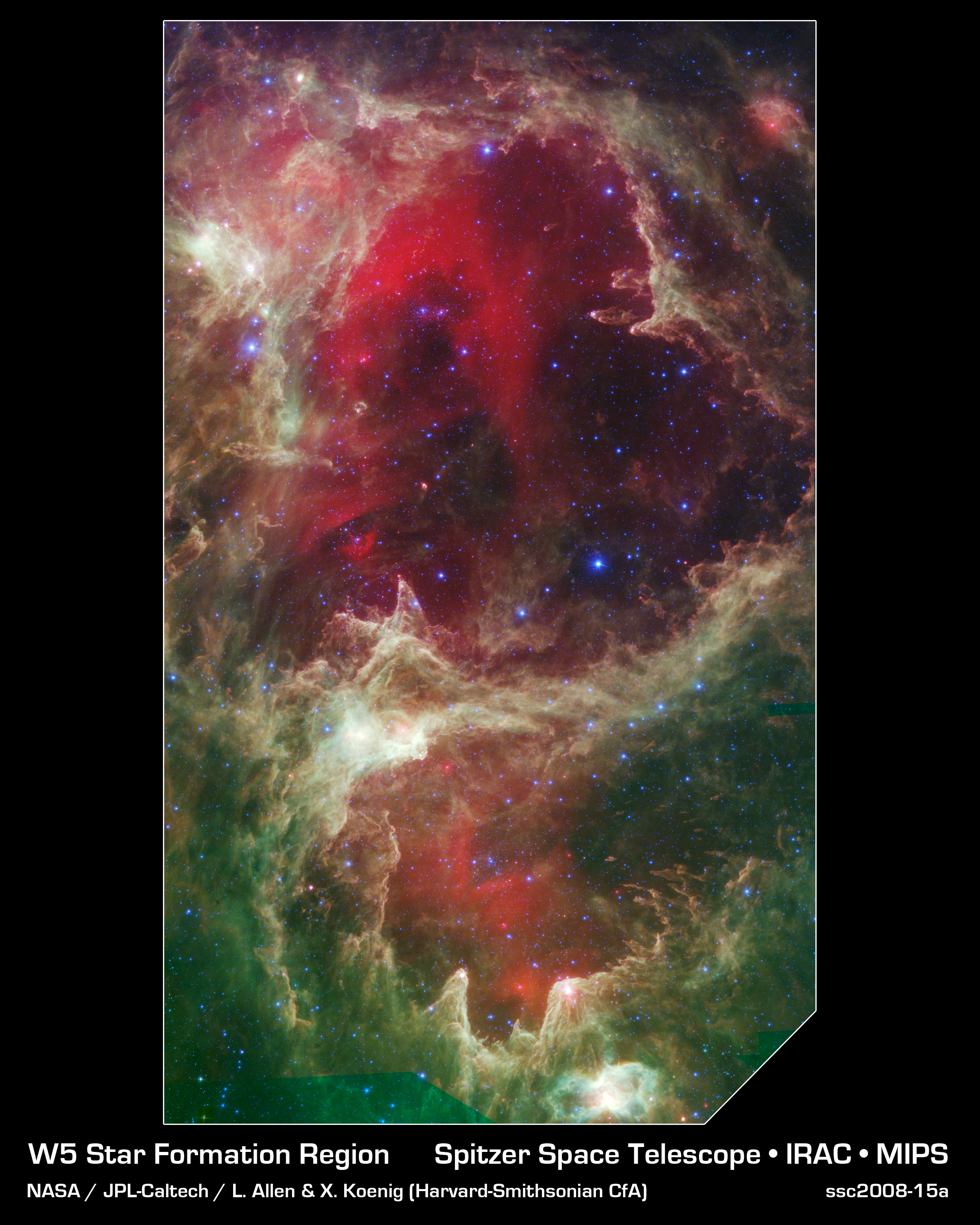 APOD: 2008 September 16 – W5: Pillars of Star Creation