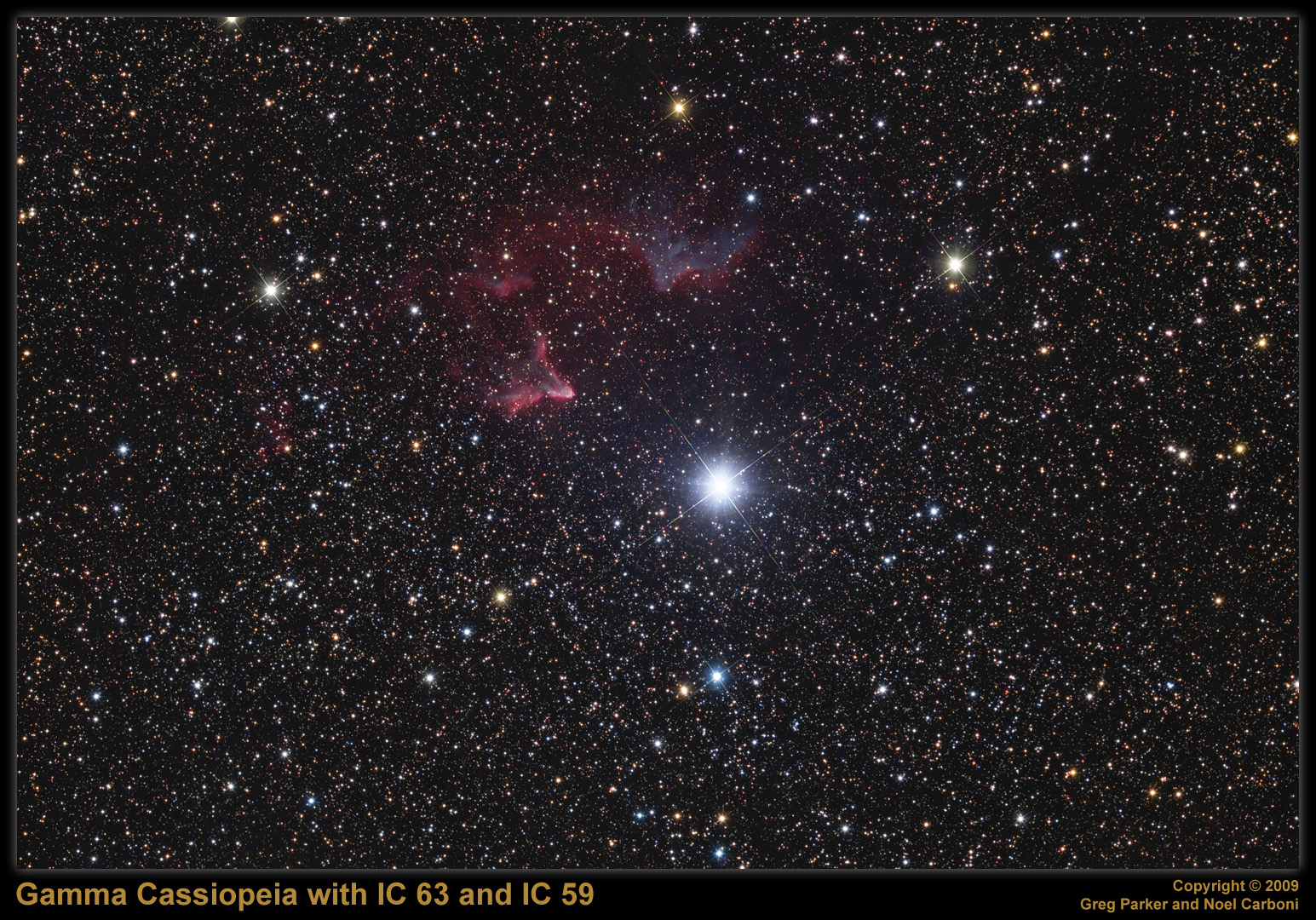 APOD: 2009 December 24 – Gamma Cas and Friends