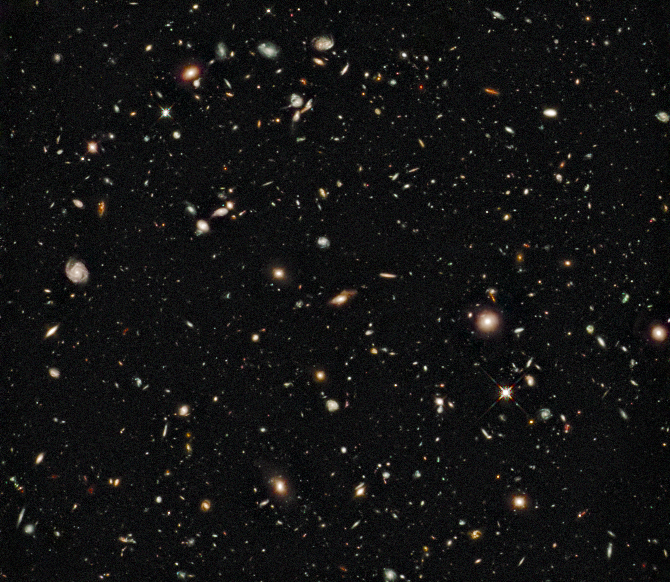 APOD: 2009 December 9 – HUDF Infrared: Dawn of the Galaxies