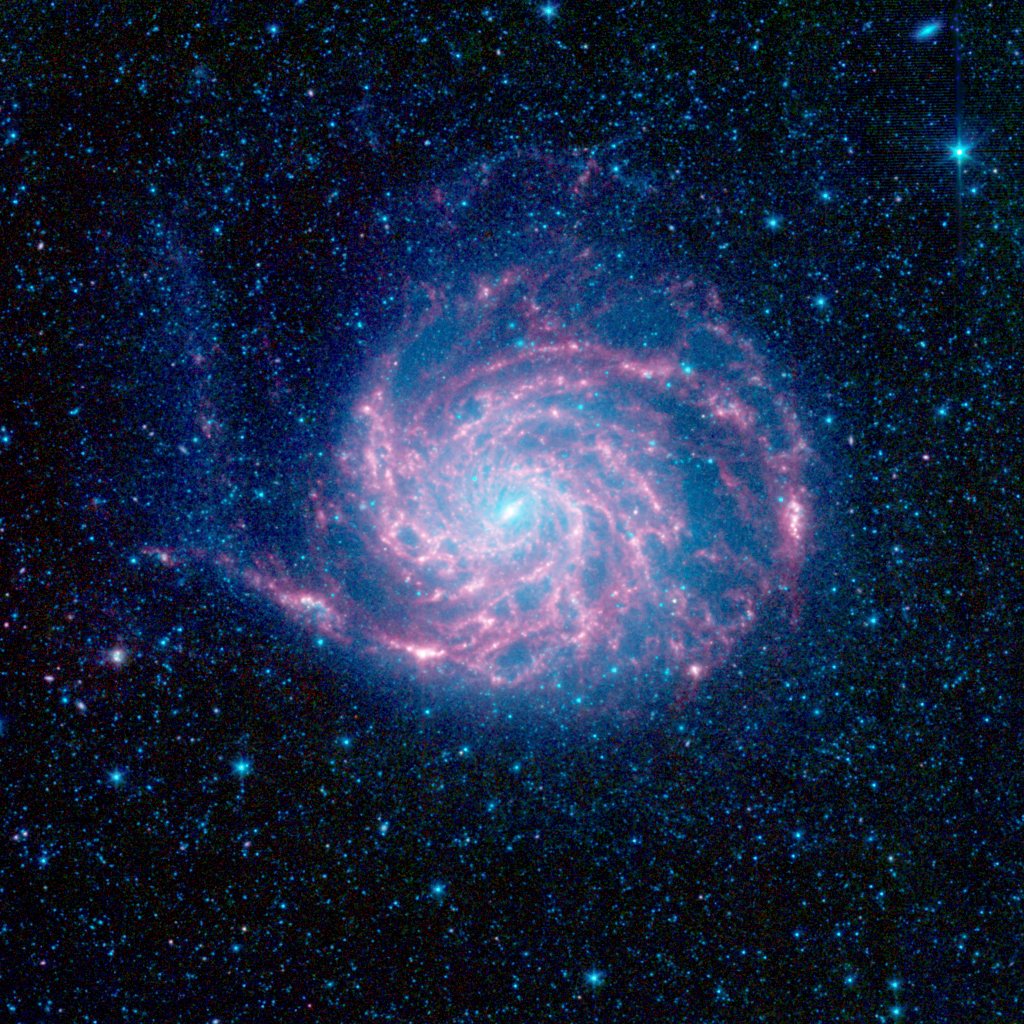 APOD: 2009 December 30 – Spitzer’s M101