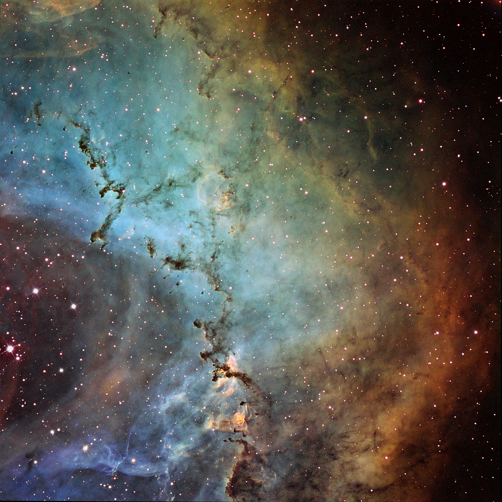 APOD: 2009 December 2 – Dust Sculptures in the Rosette Nebula