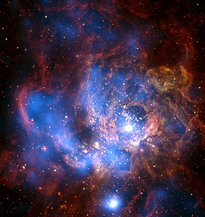 APOD: 2009 February 5 – NGC 604: X-rays from a Giant Stellar Nursery