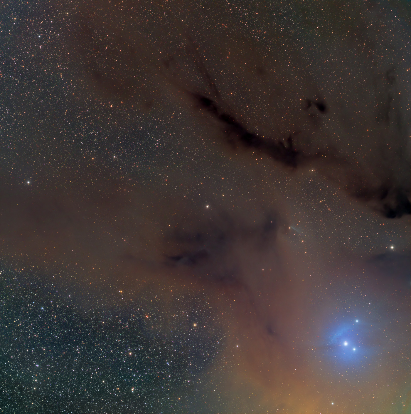APOD: 2009 June 15 – Streaming Dark Nebulas near B44