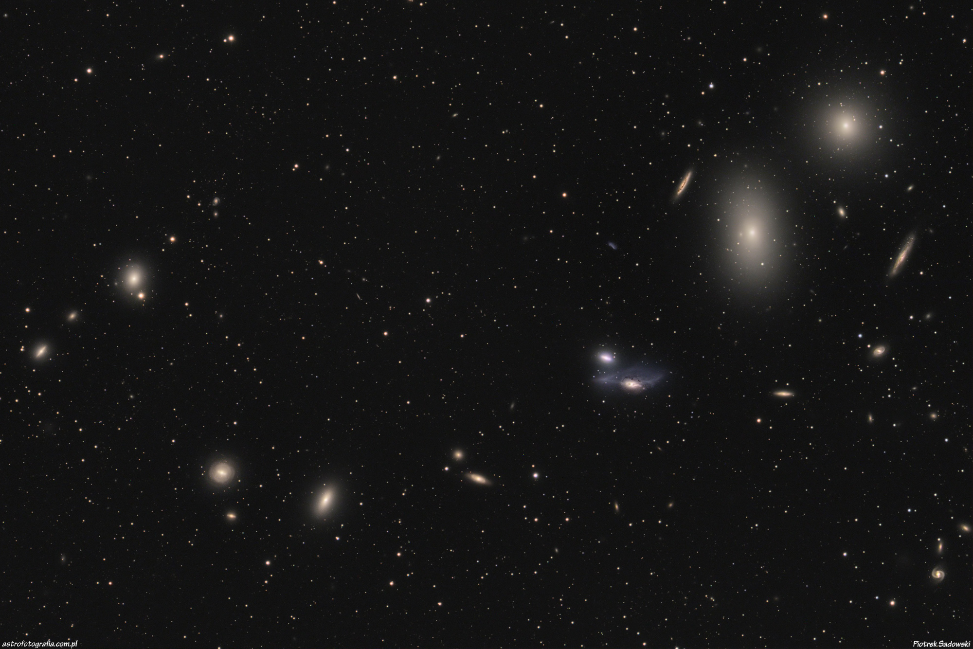 APOD: 2009 June 9 – Markarian’s Chain of Galaxies