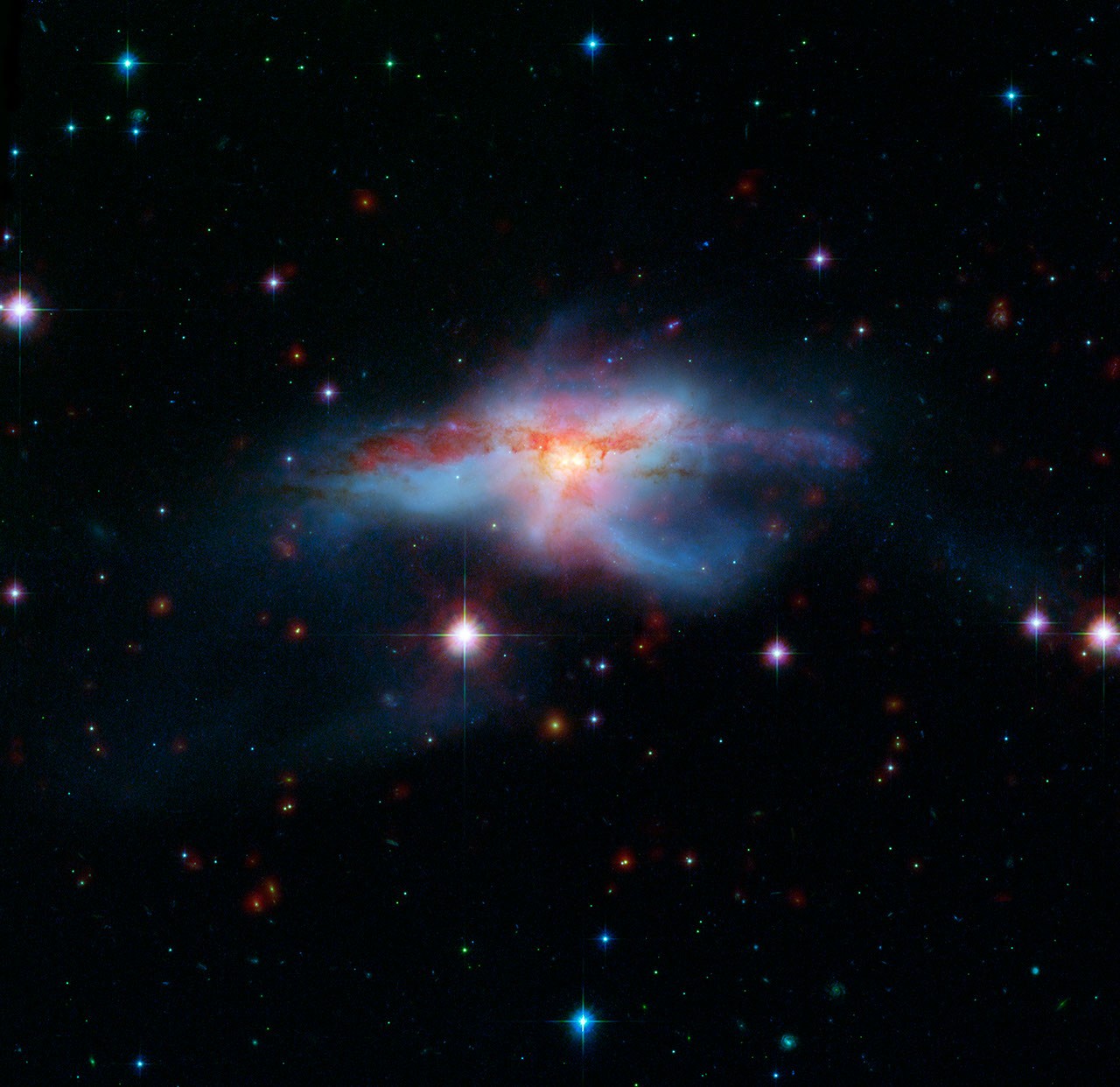 NGC 6240: Merging Galaxies — APOD for 2009-06-18