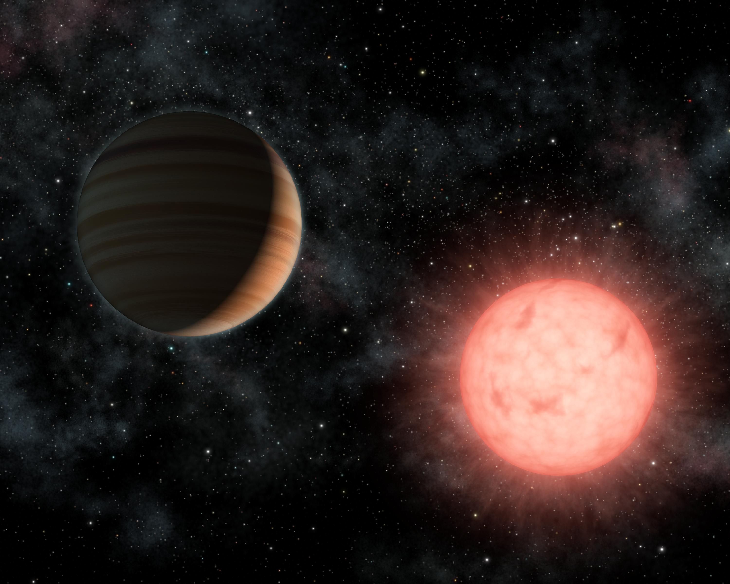 APOD: 2009 June 3 – VB 10: A Large Planet Orbiting a Small Star