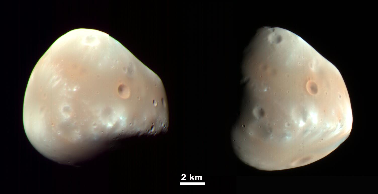 APOD: 2009 March 16 – Martian Moon Deimos from MRO