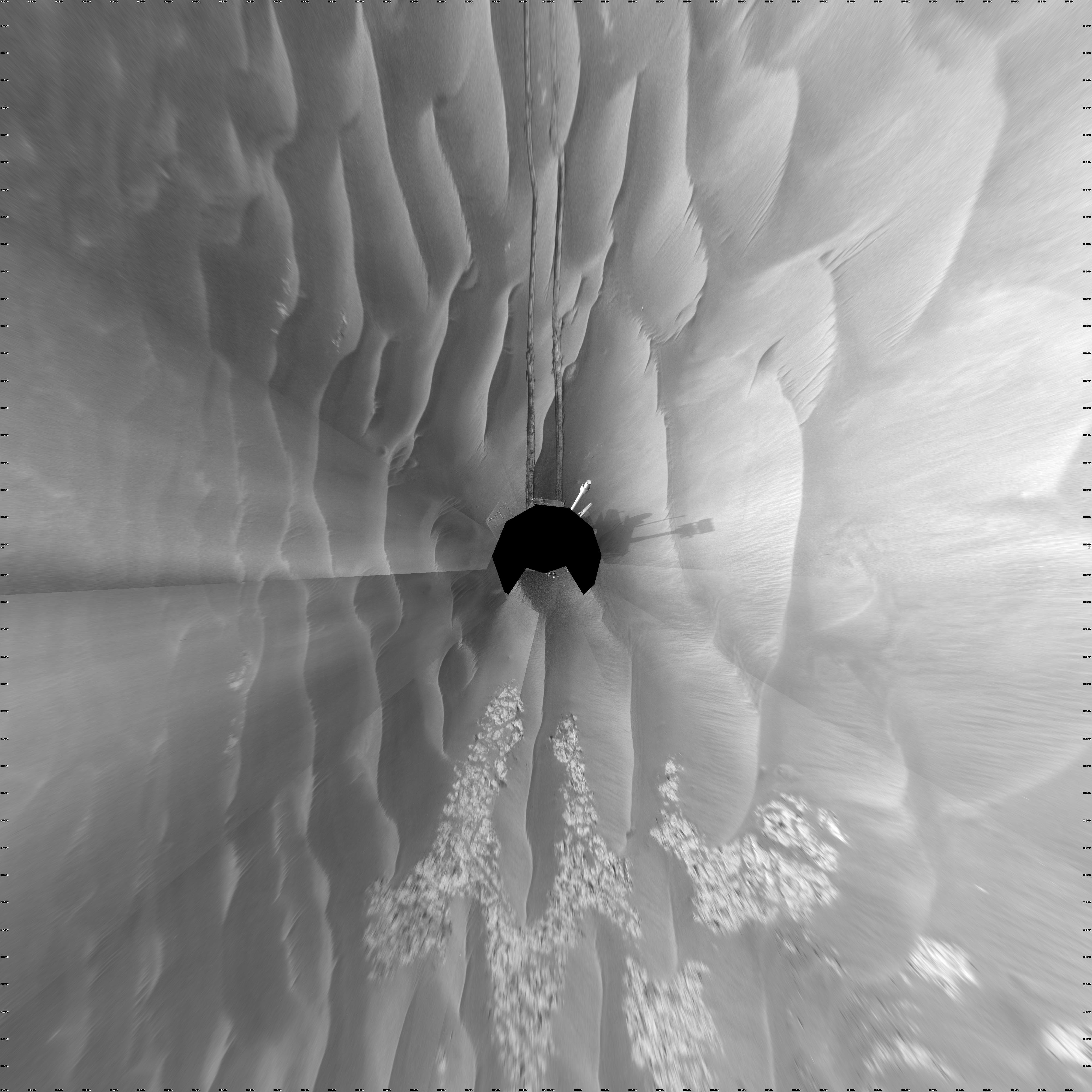 APOD: 2009 March 24 – Martian Dunes and the Shadow of Opportunity