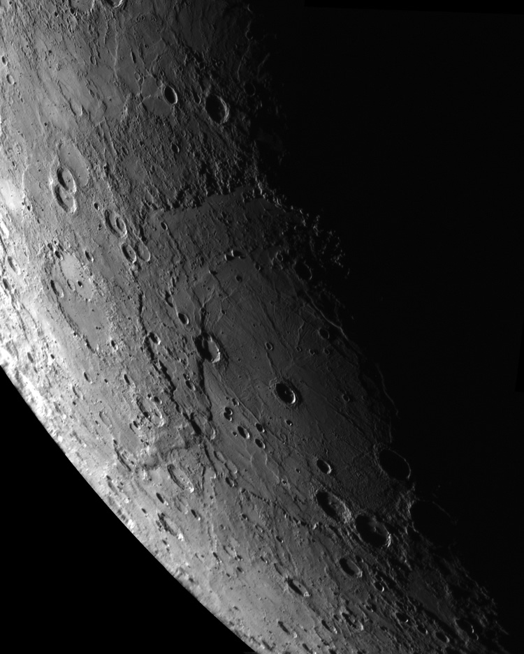 APOD: 2009 May 4 – Rembrandt Impact Basin on Mercury