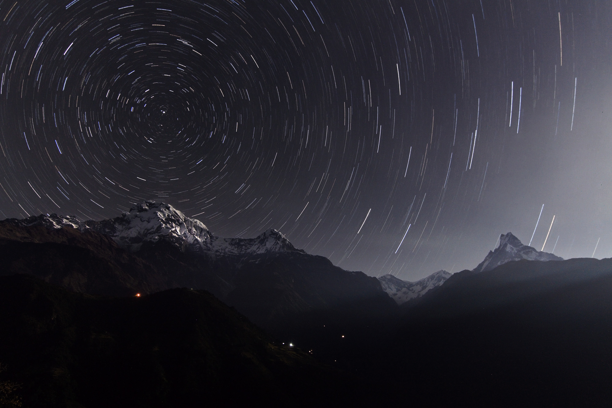 APOD: 2009 November 28 – Annapurna Star Trails