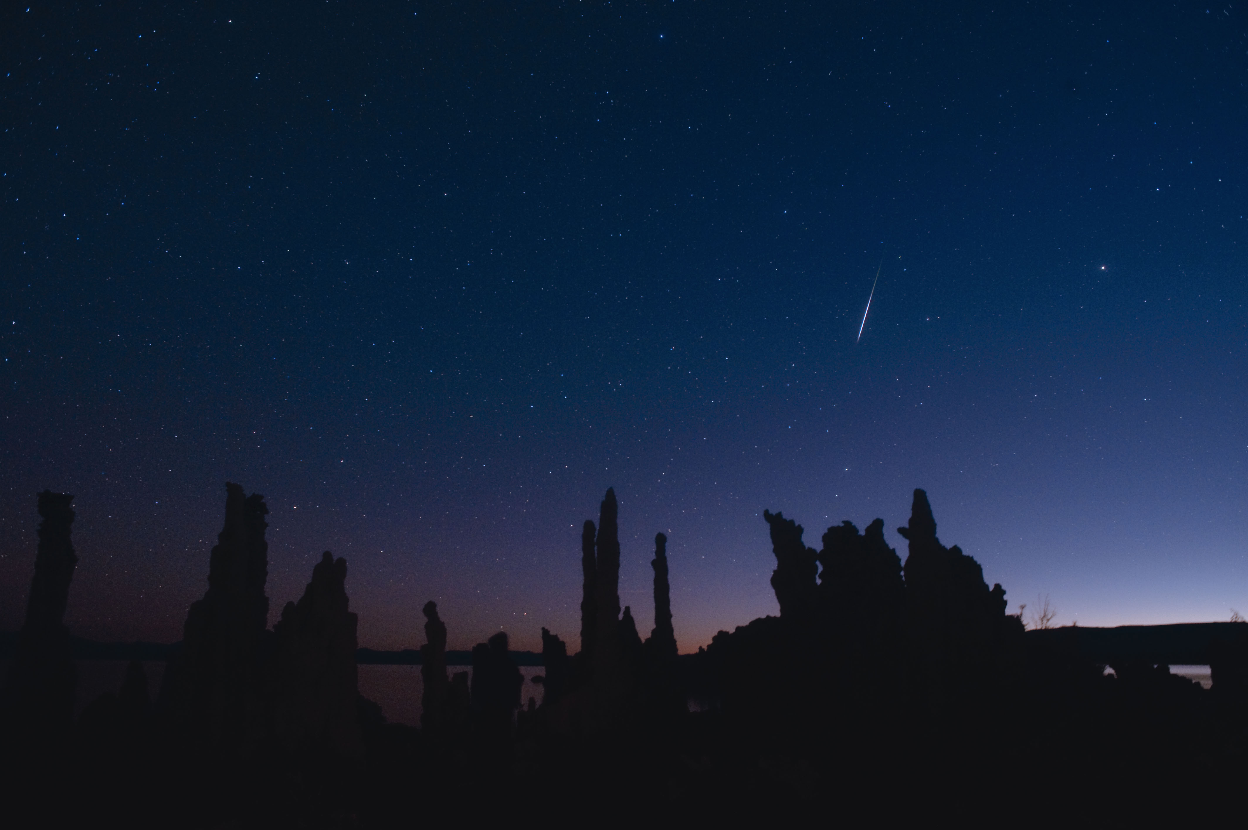 APOD: 2009 November 19 – Leonid over Mono Lake