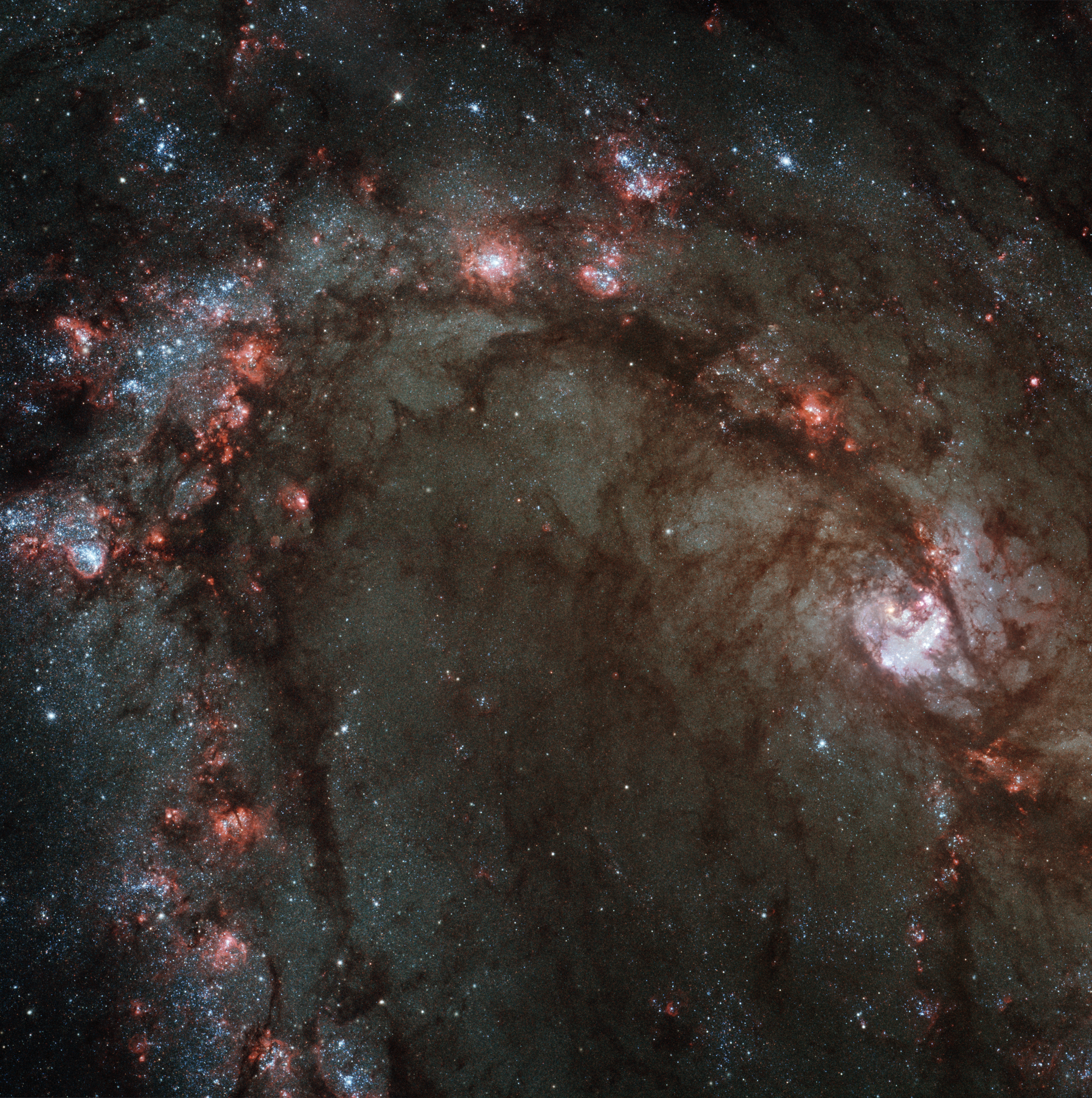 APOD: 2009 November 16 – M83’s Center from Refurbished Hubble