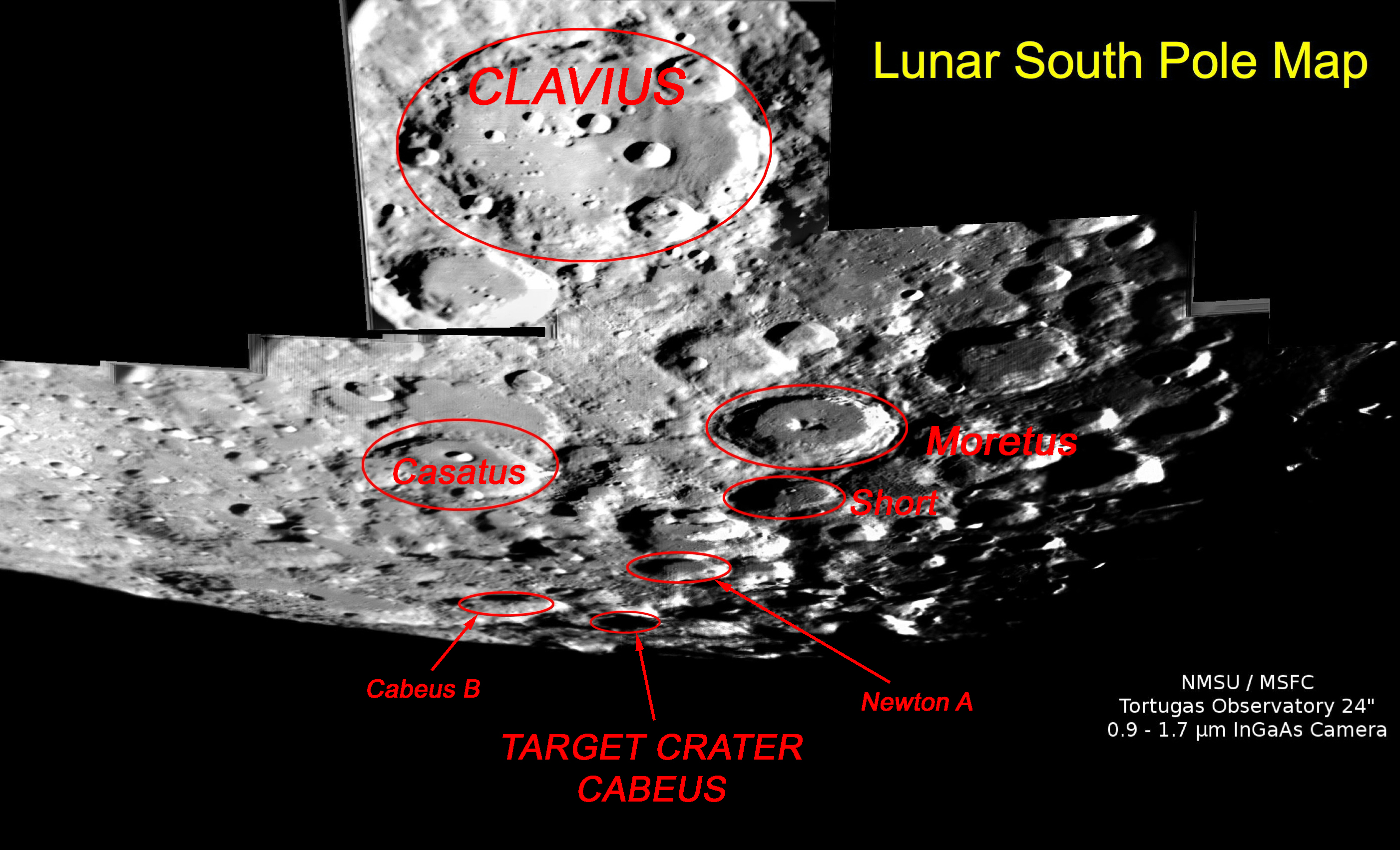 APOD: 2009 October 8 – Target Crater Cabeus