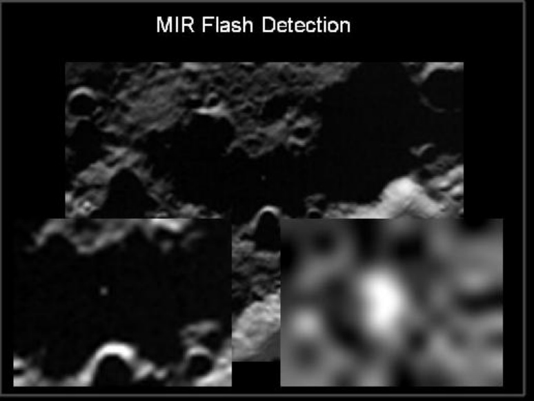 APOD: 2009 October 10 – LCROSS Centaur Impact Flash