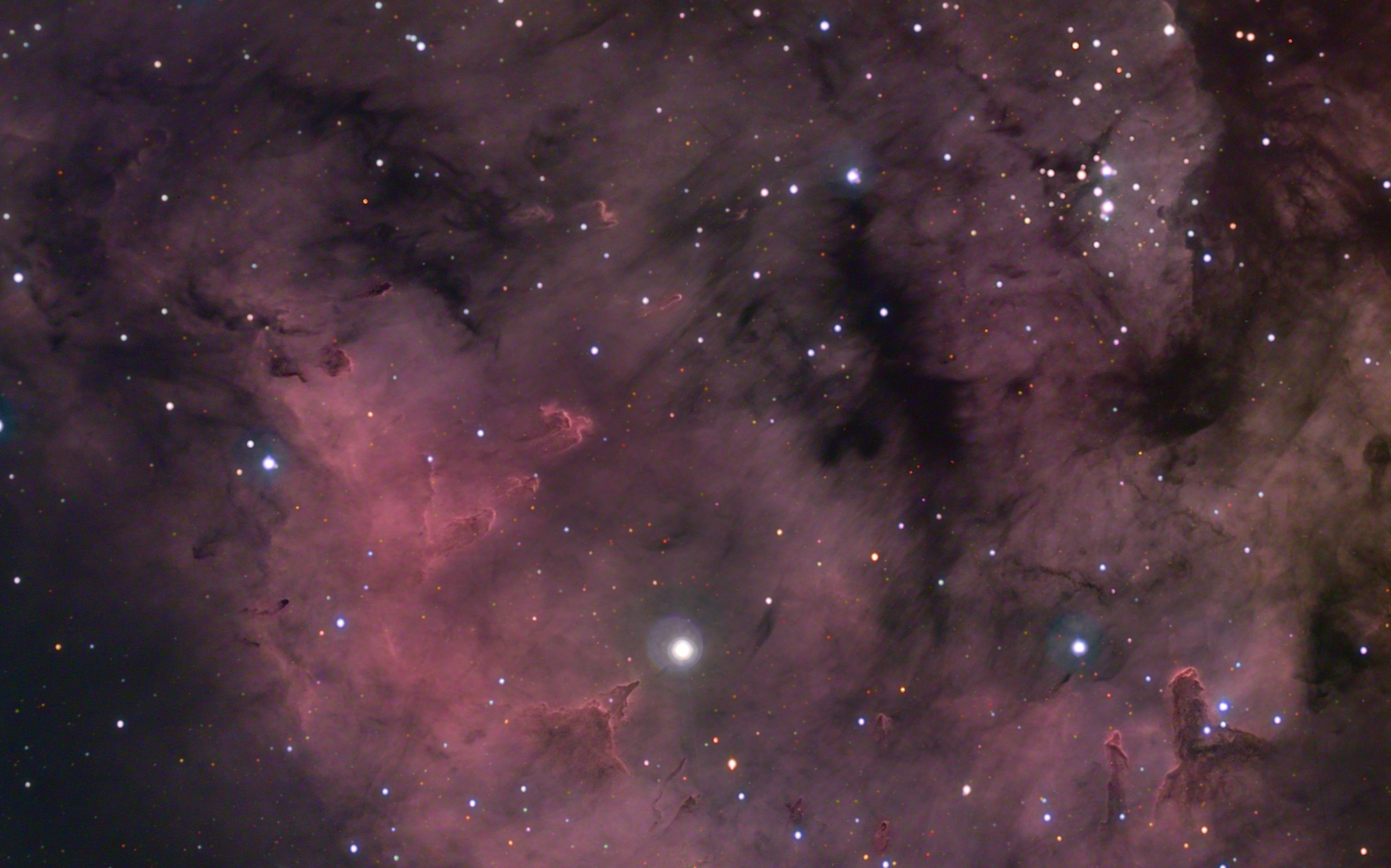APOD: 2009 October 18 – The Star Pillars of Sharpless 171