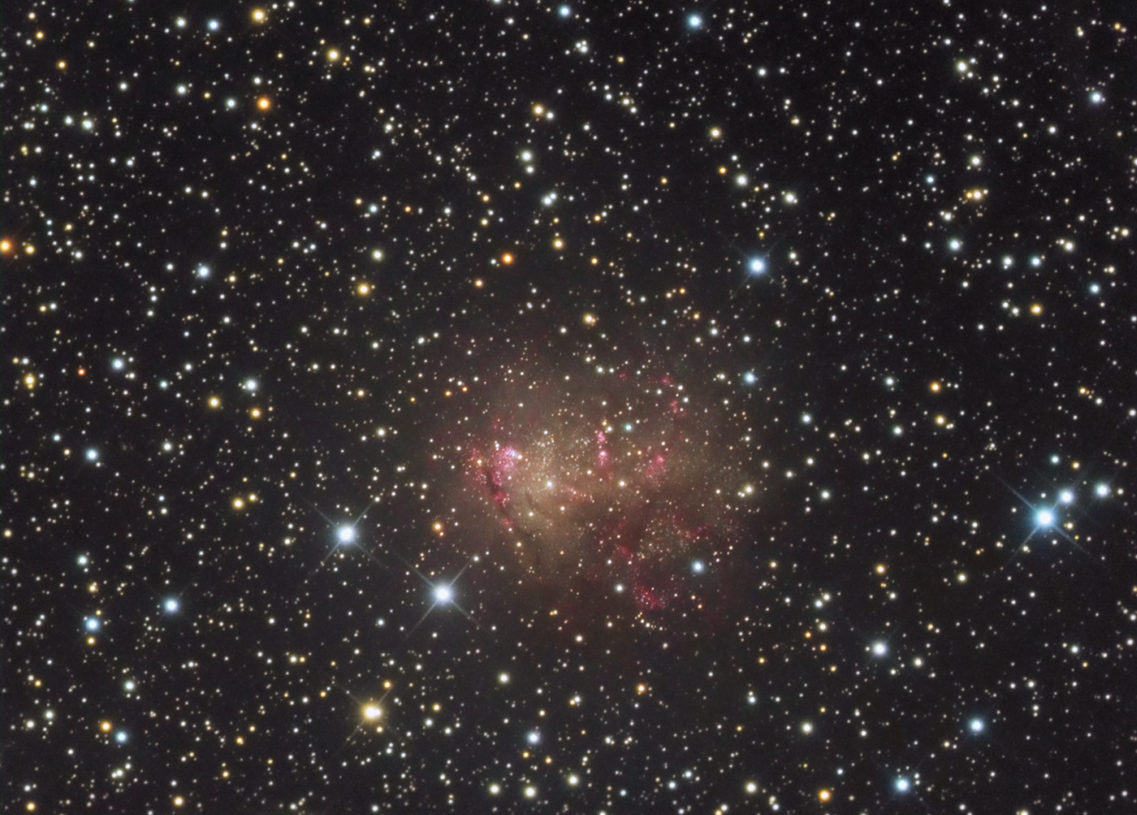 APOD: 2009 October 9 – Starburst Galaxy IC 10