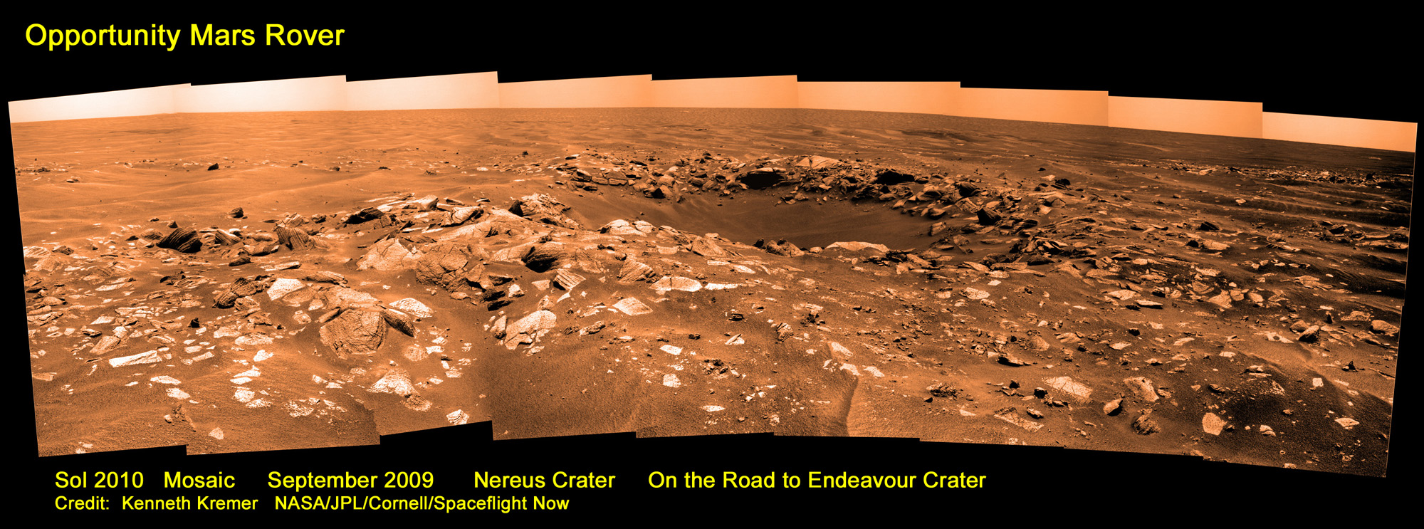 APOD: 2009 October 19 – Nereus Crater on Mars
