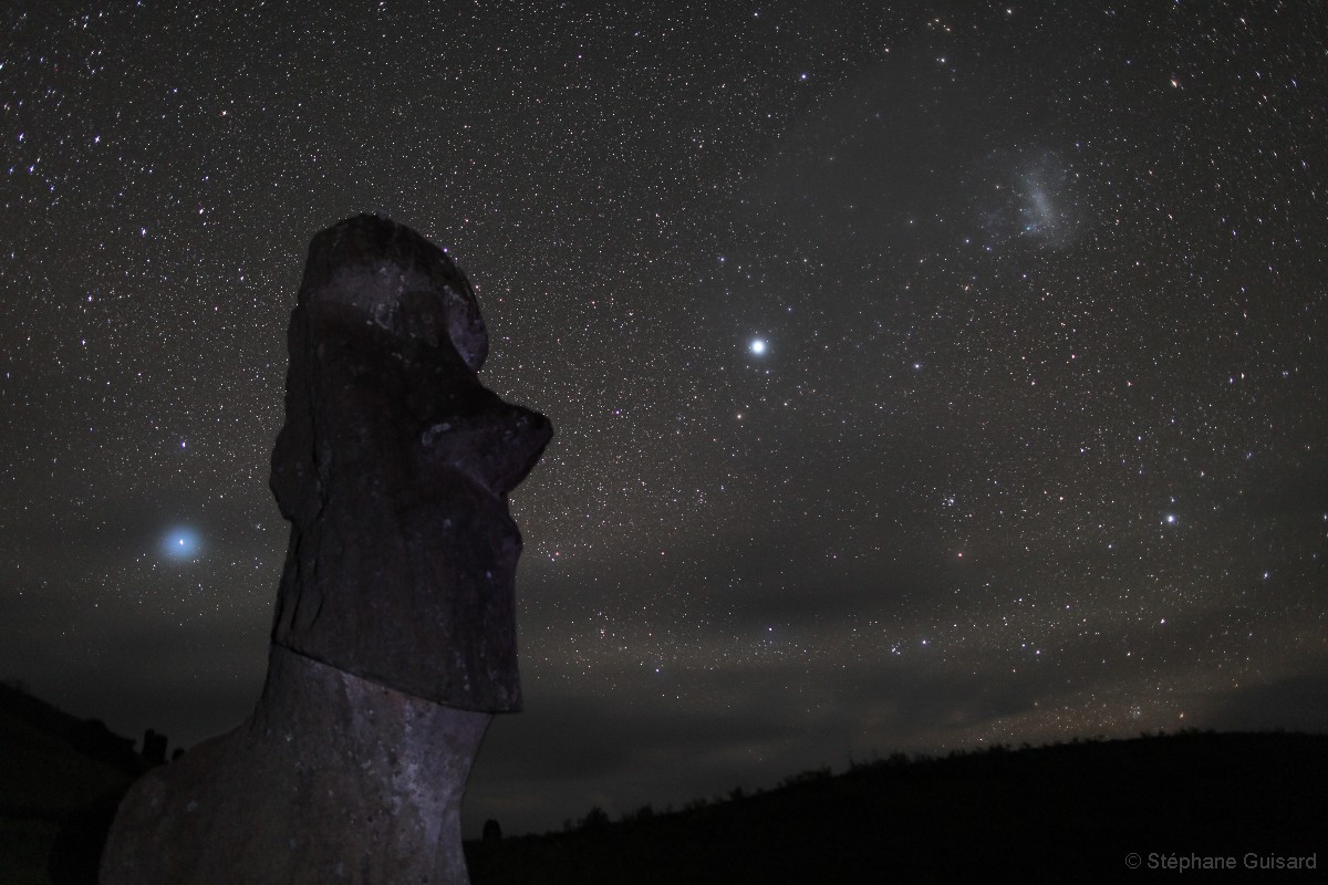 APOD: 2009 October 12 – Stars Over Easter Island