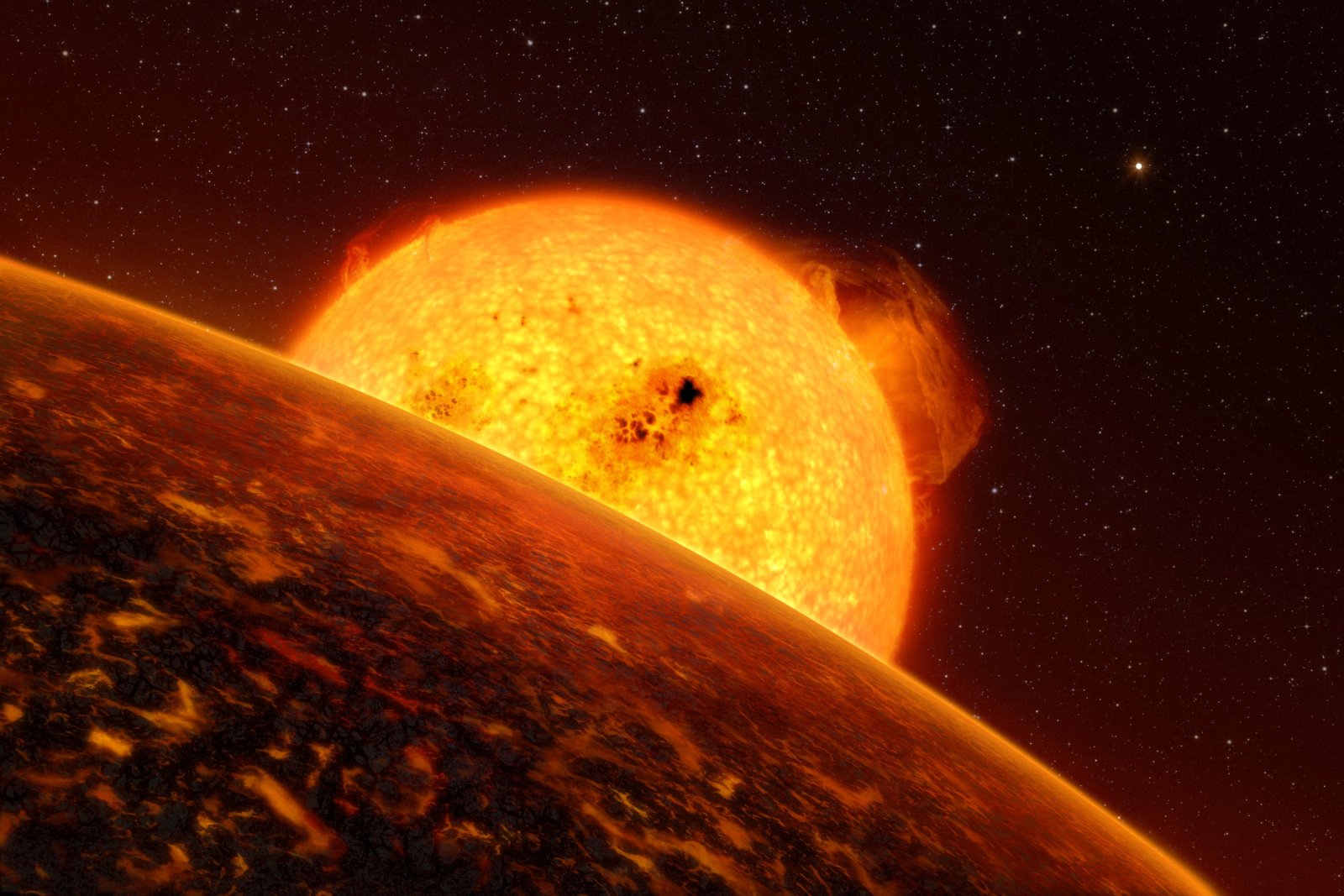 APOD: 2009 September 23 – CoRoT Satellite Discovers Rocky Planet