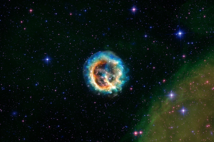 APOD: 2009 September 5 – Supernova Remnant E0102 72