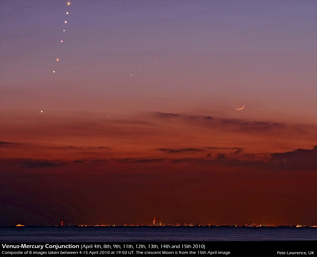 APOD: 2010 April 22 – Venus, Mercury, and Moon