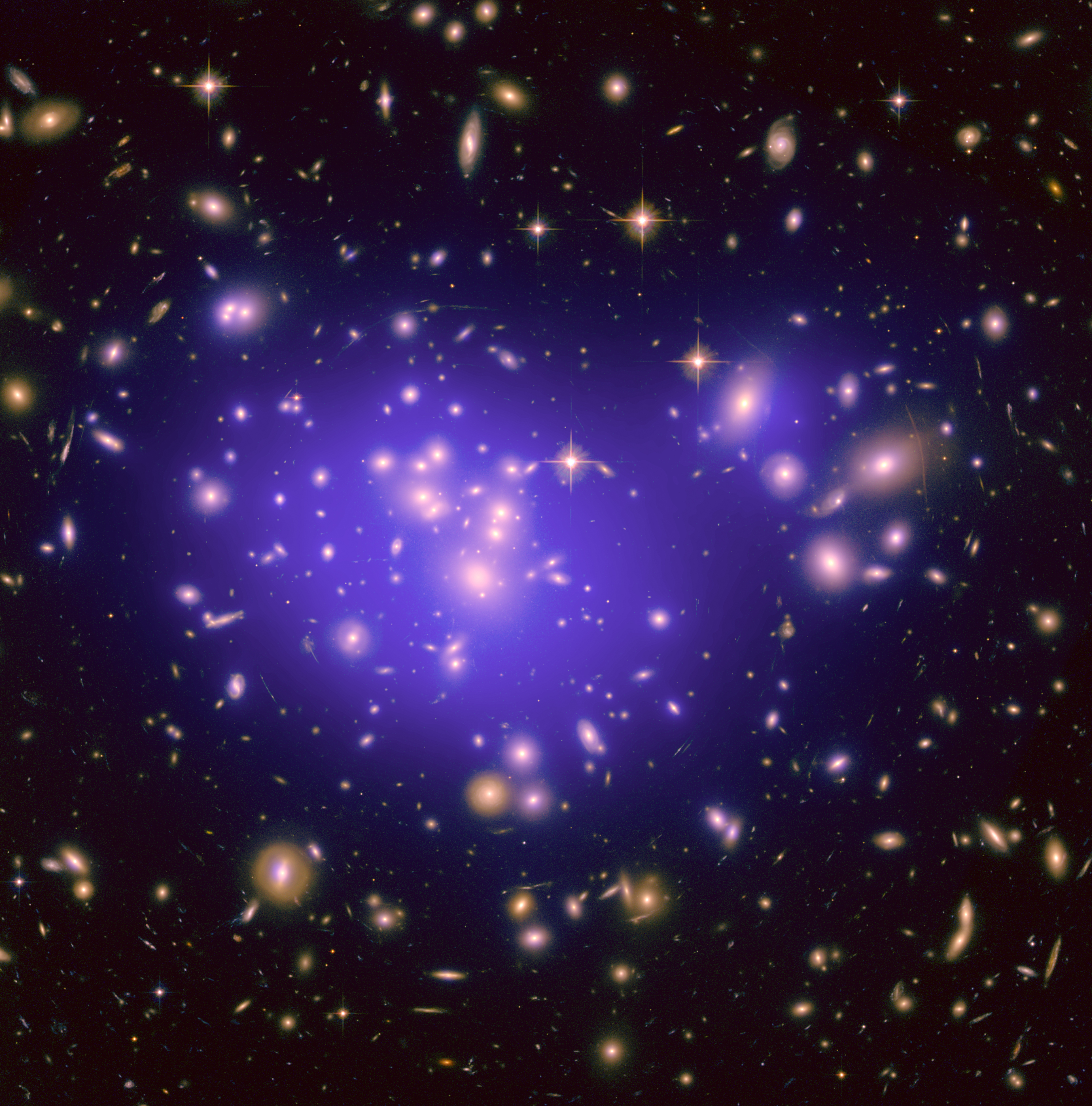 APOD: 2010 August 24 – Galaxy Cluster Abell 1689 Magnifies the Dark Universe