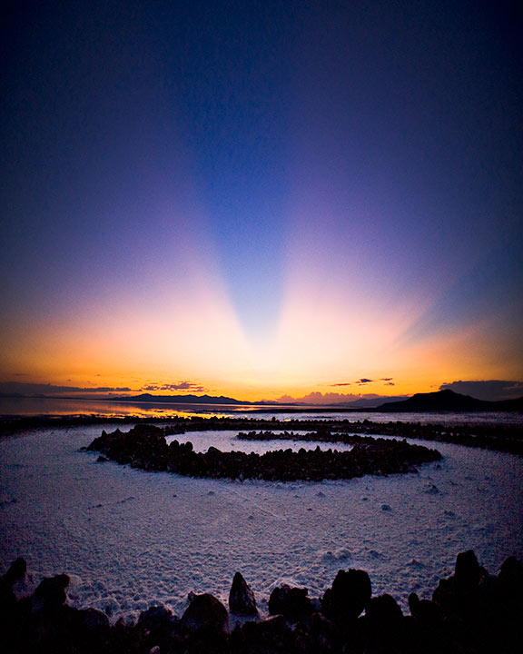 APOD: 2010 December 4 – Sunset at the Spiral Jetty
