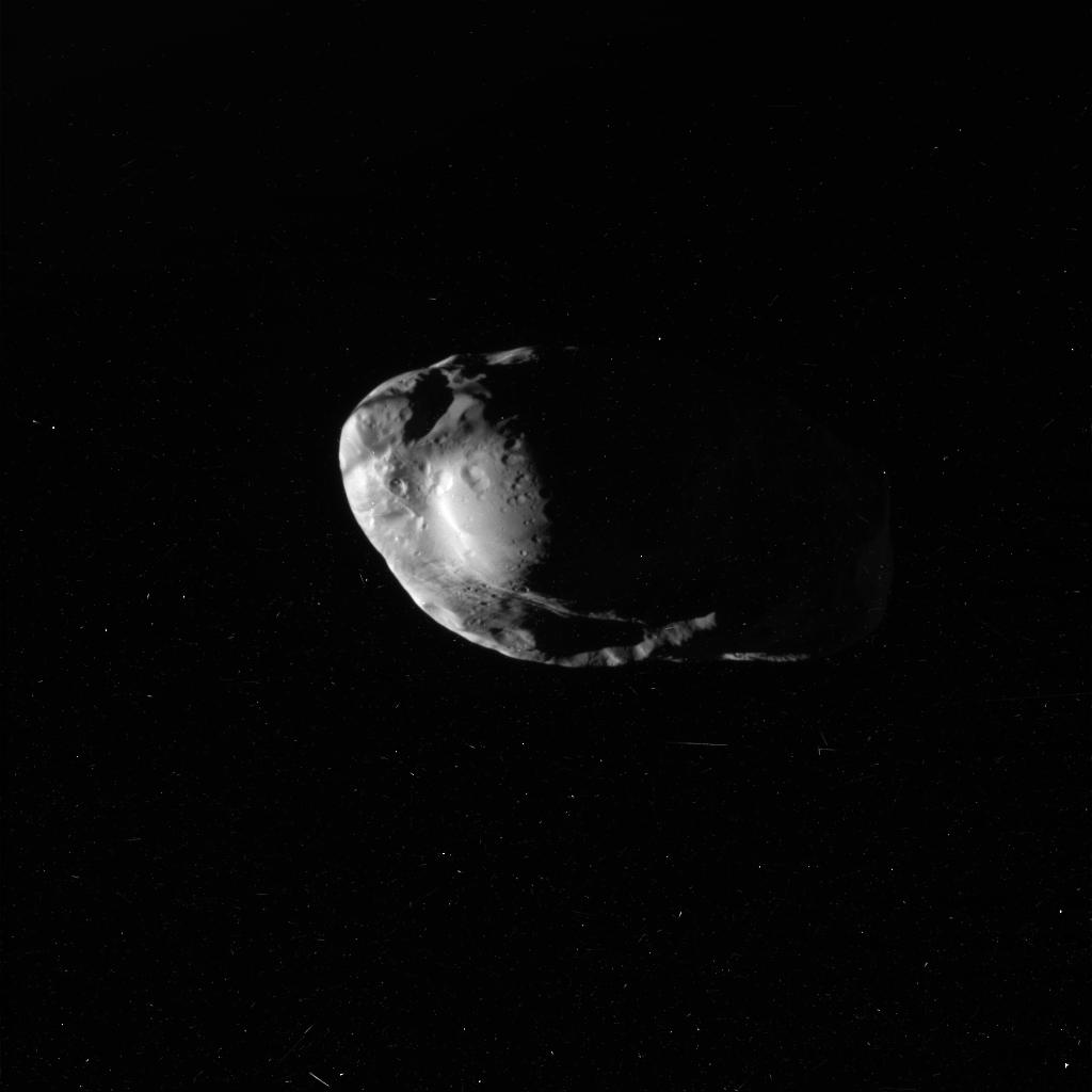APOD: 2010 February 1 – Shepherd Moon Prometheus from Cassini