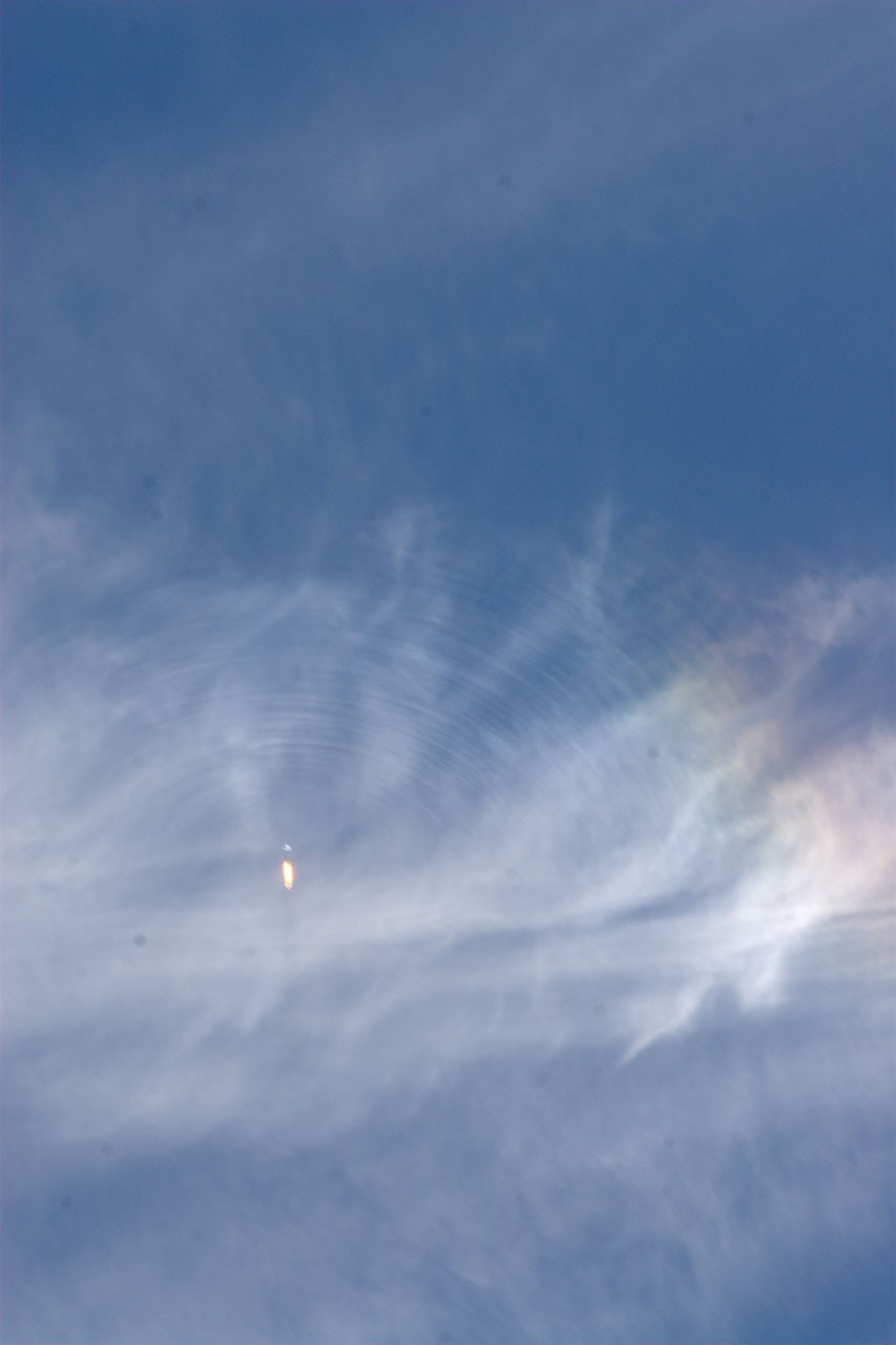 Exceptional Rocket Waves Destroy Sun Dog — APOD for 2010-02-23